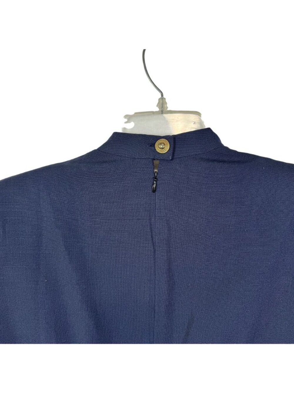 Howard Wolf Navy Blue Short-Sleeve Dress Fully Lined Made In USA Size 8 - Picture 4 of 12